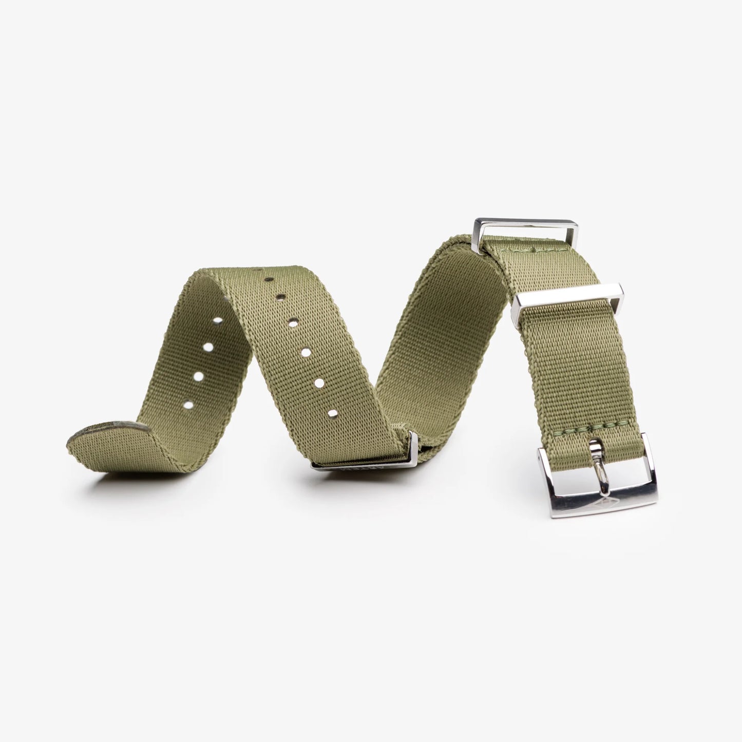 Khaki Green Nylon Watch Strap