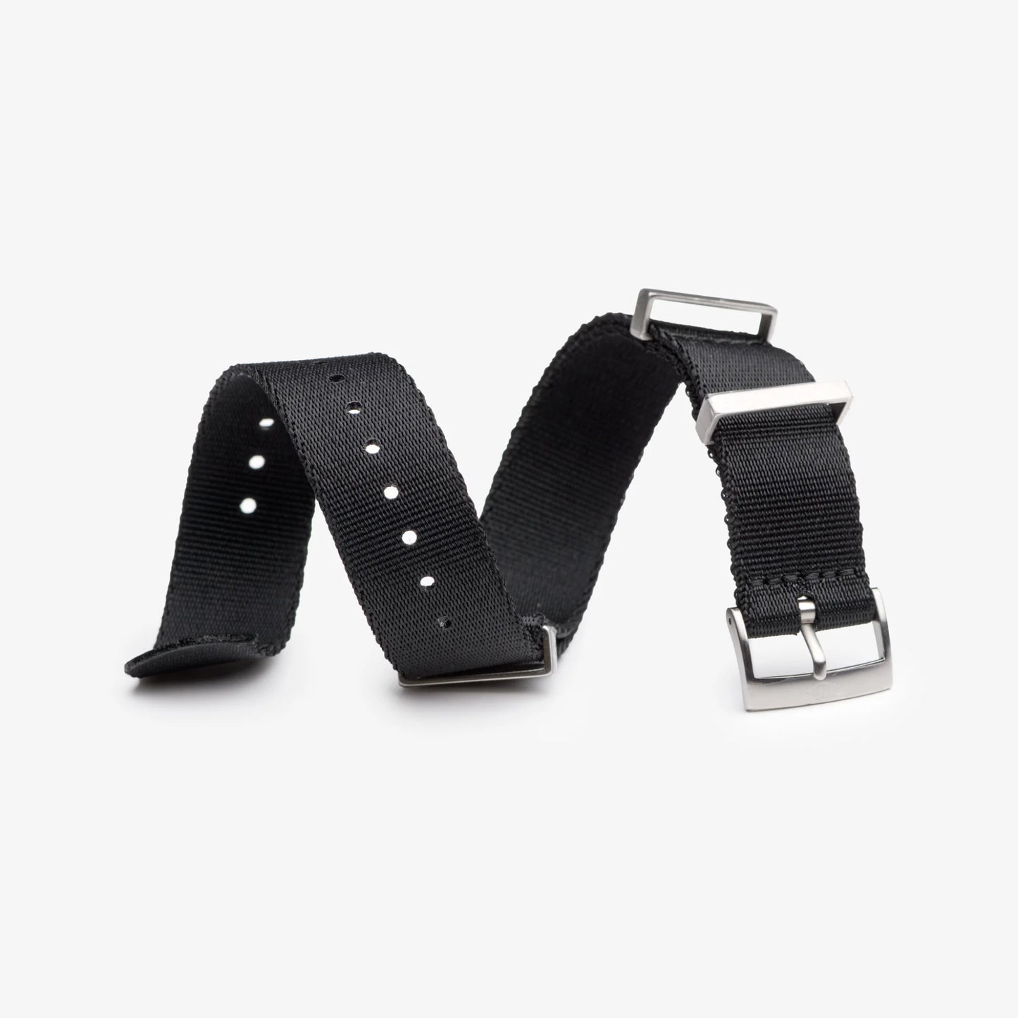 Black Nylon Watch Strap