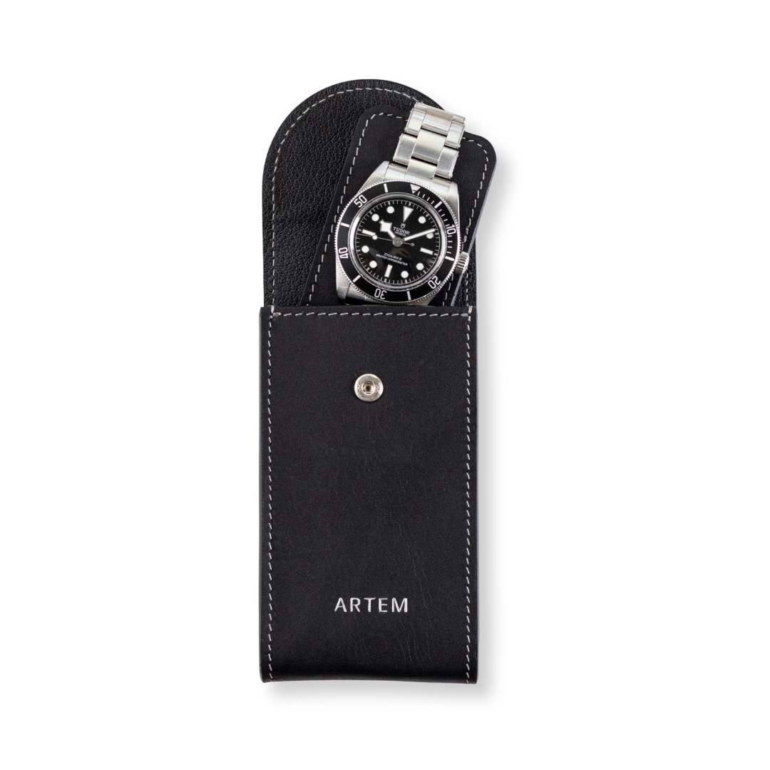 HANDCRAFTED FULL GRAIN LEATHER WATCH CASE