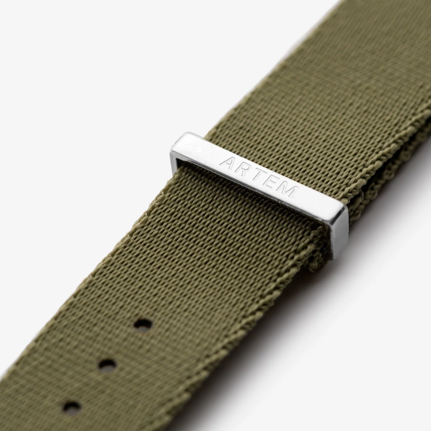 Khaki Green Nylon Watch Strap