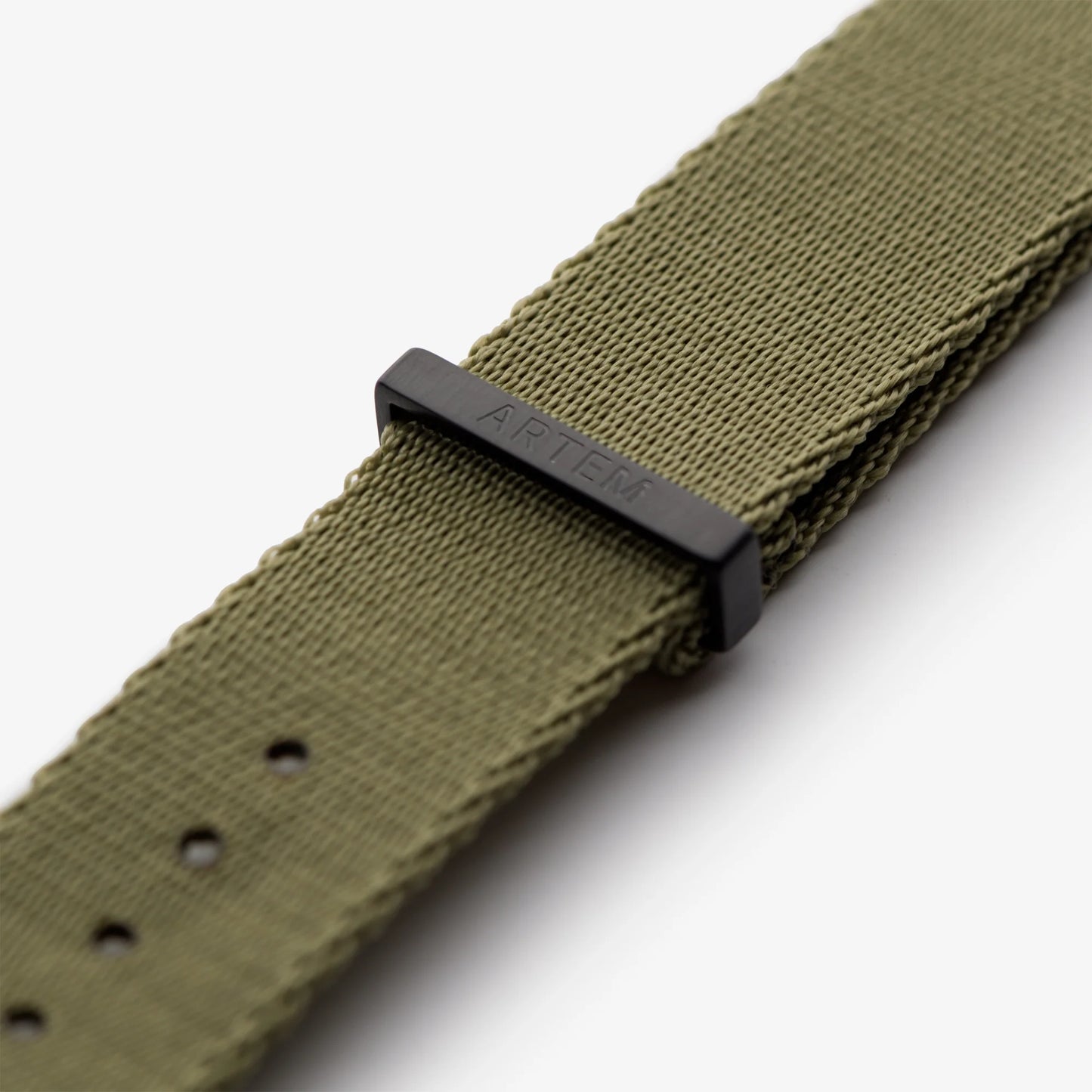 Khaki Green Nylon Watch Strap