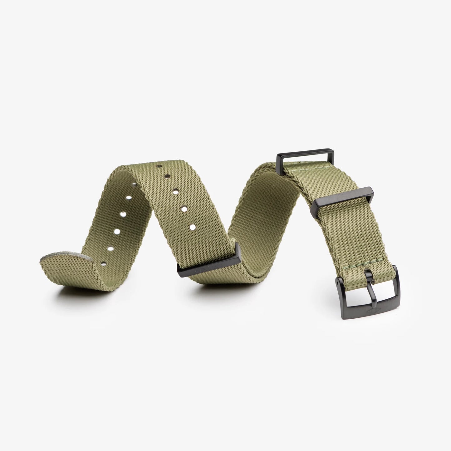 Khaki Green Nylon Watch Strap