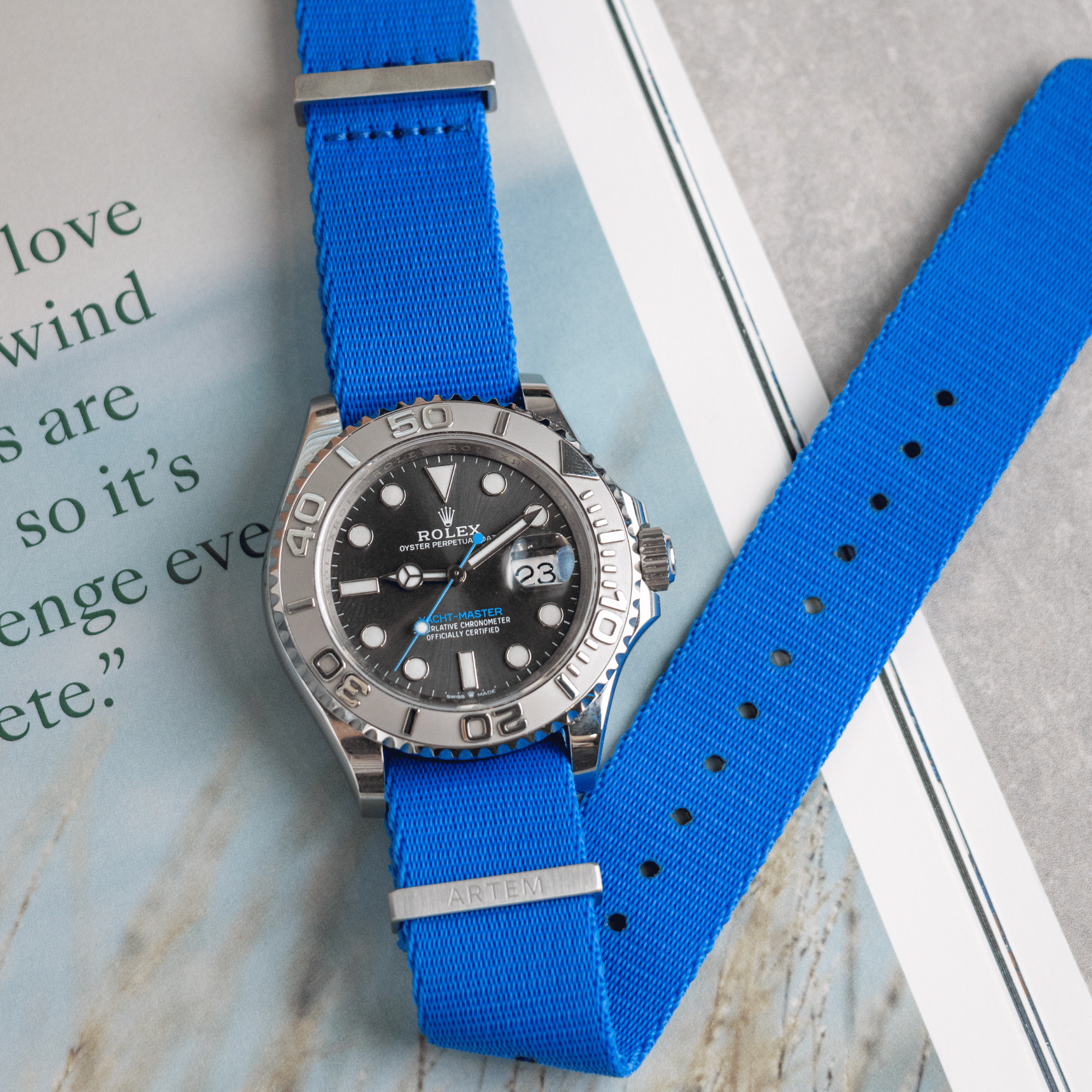 Atlantic Blue Nylon Watch Strap