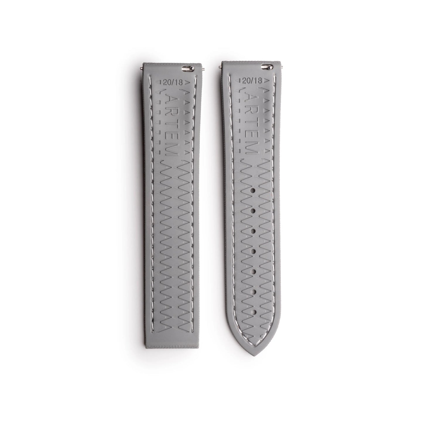 Loop-less™ HydroFlex™ | Lunar Ash Edition | Grey Strap with White Stitching