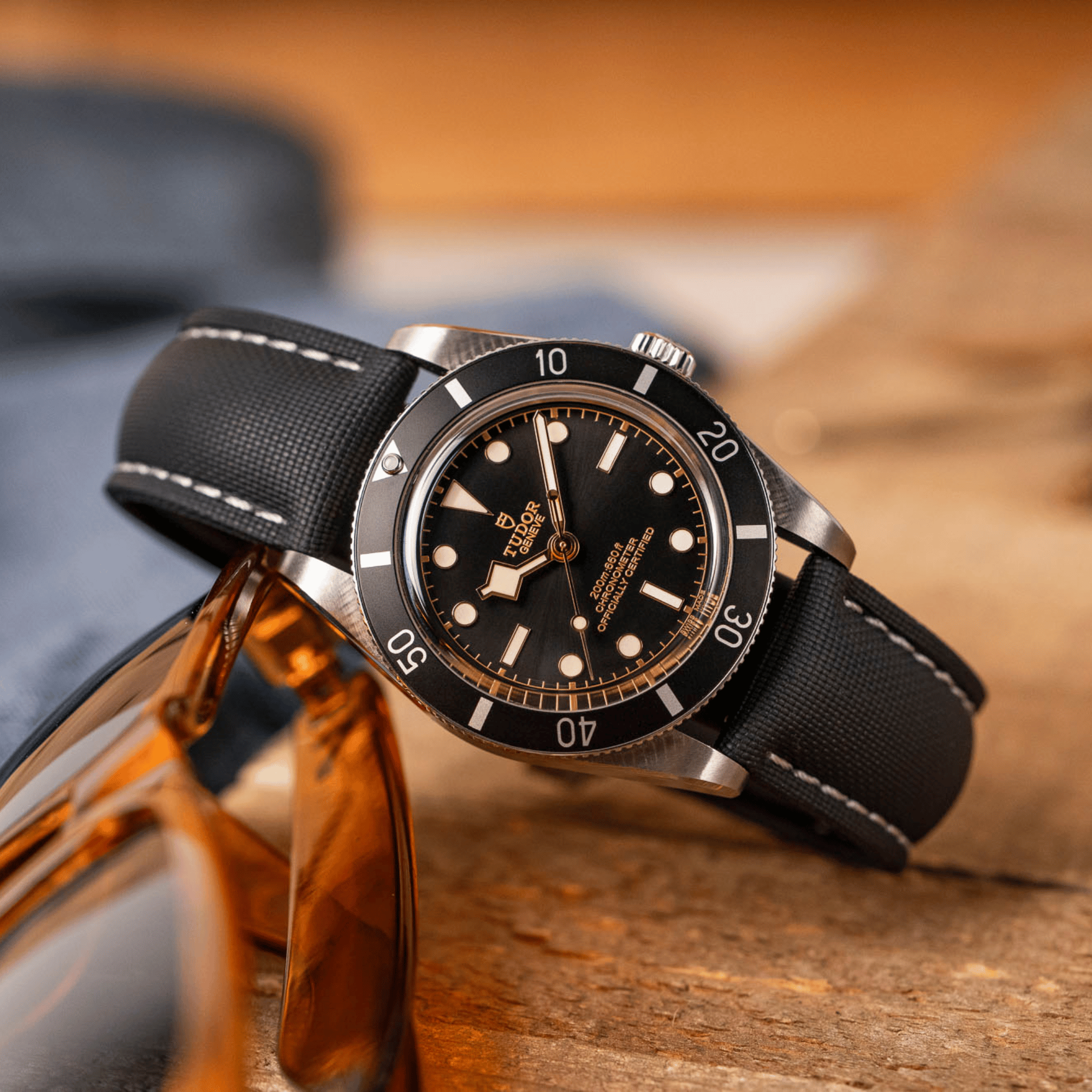 Loop-less™ HydroFlex™ | Event Horizon Edition | Black Strap with White Stitching