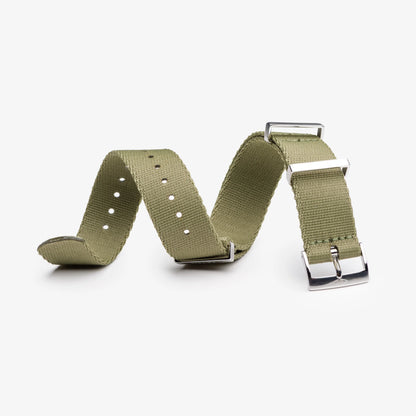 Khaki Green Nylon Watch Strap