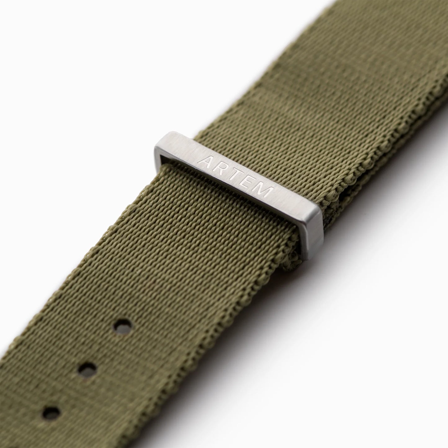 Khaki Green Nylon Watch Strap