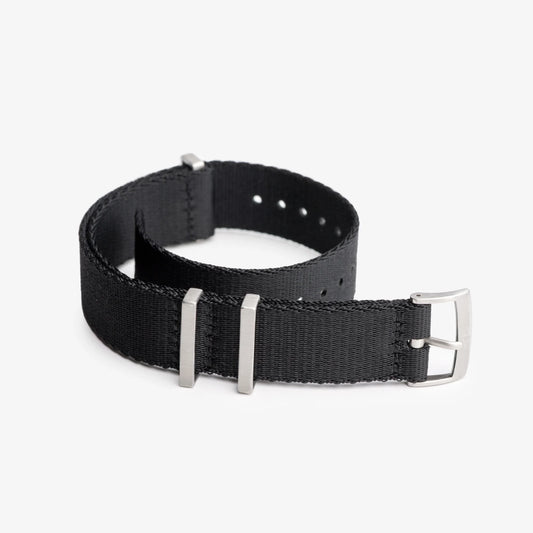 Black Nylon Watch Strap