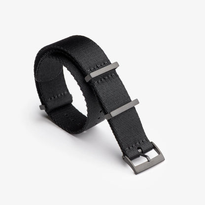Black Nylon Watch Strap