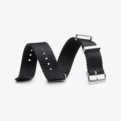 Black Nylon Watch Strap