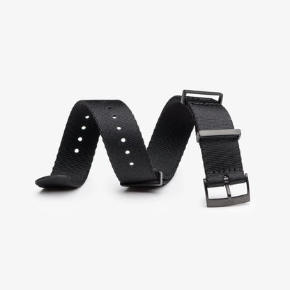 Black Nylon Watch Strap