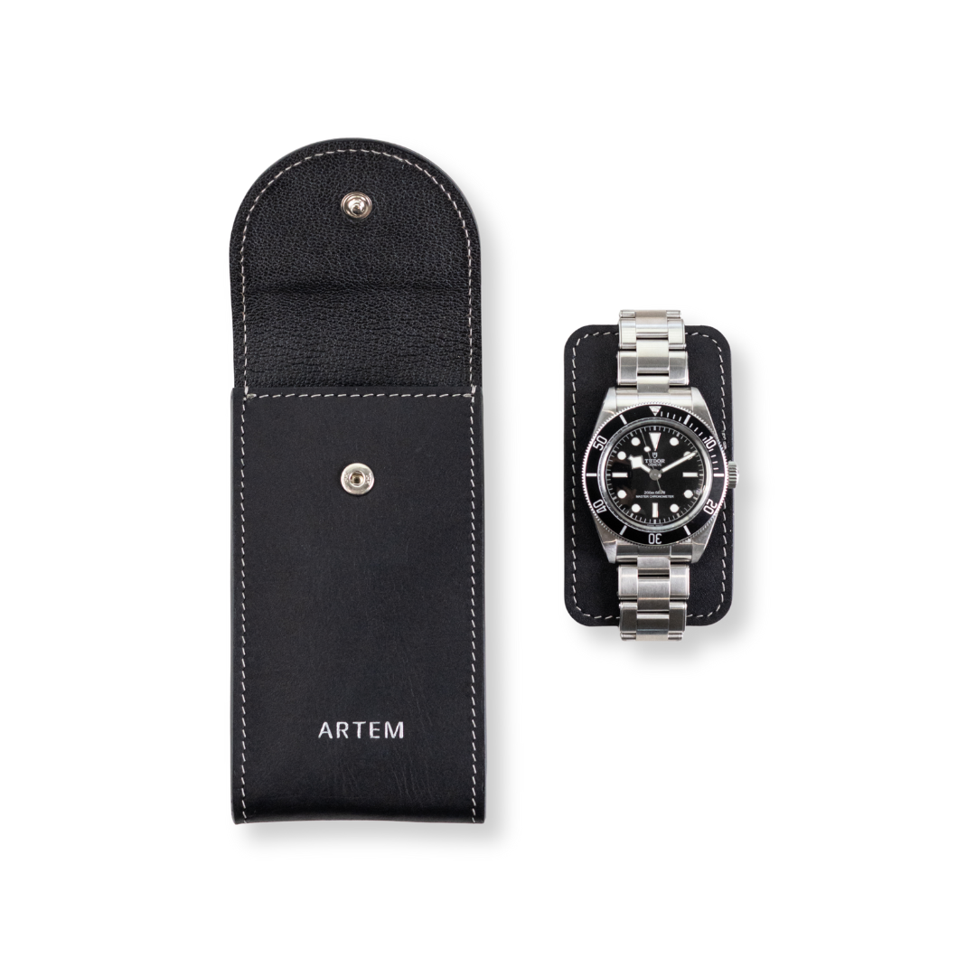 HANDCRAFTED FULL GRAIN LEATHER WATCH CASE