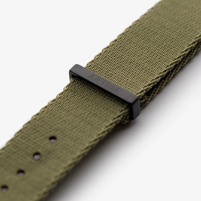 Khaki Green Nylon Watch Strap