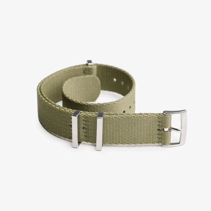 🎁 Khaki Green Nylon Watch Strap (100% off)