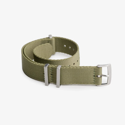 🎁 Khaki Green Nylon Watch Strap (100% off)