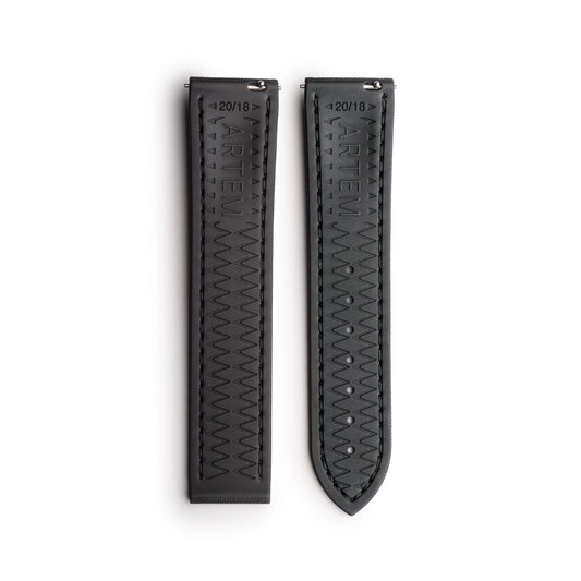 Loop-less™ HydroFlex™ | Dark Matter Edition | Black Strap with Black Stitching