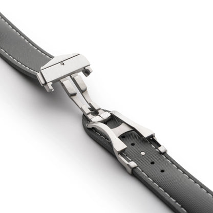 Loop-less™ HydroFlex™ | Lunar Ash Edition | Grey Strap with White Stitching