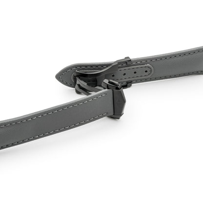 Loop-Less™ Grey Sailcloth Watch Strap with Grey Stitching