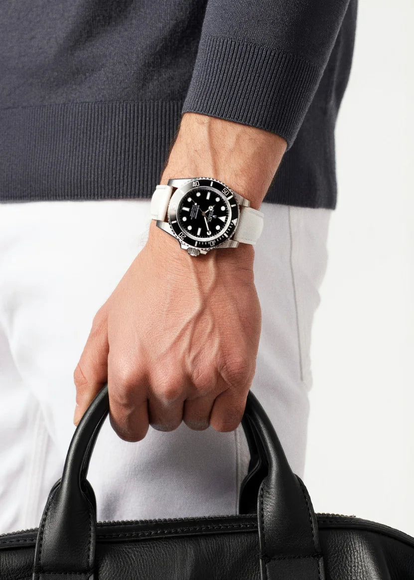 Loop-less™ HydroFlex™ | Nova Light Edition | White Strap with White Stitching