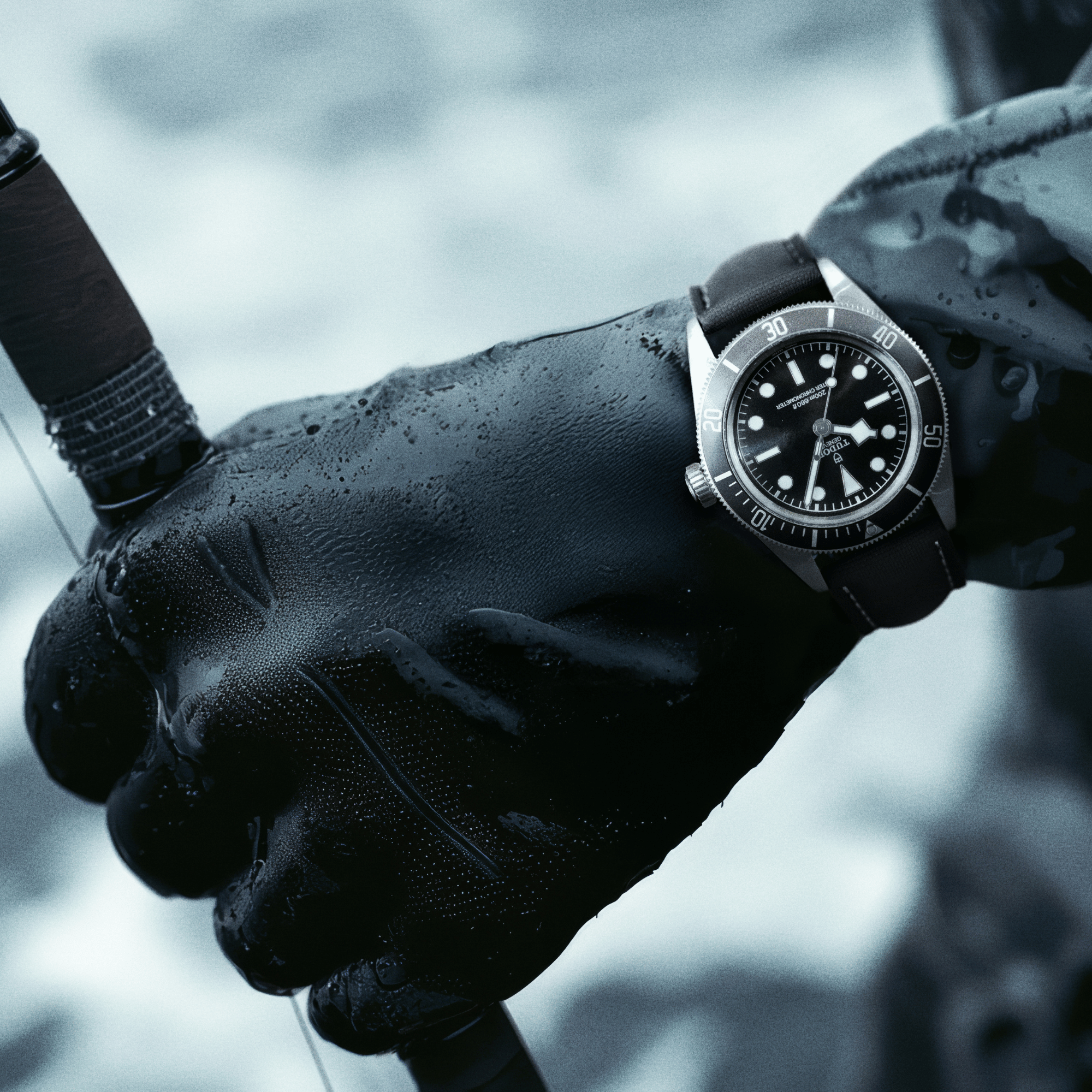 Loop-less™ HydroFlex™ | Event Horizon Edition | Black Strap with White Stitching