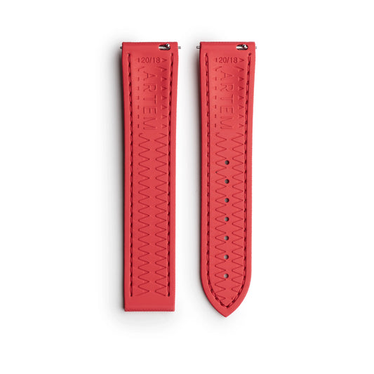 Loop-less™ HydroFlex™ | Blood Moon Edition | Red Strap with Red Stitching